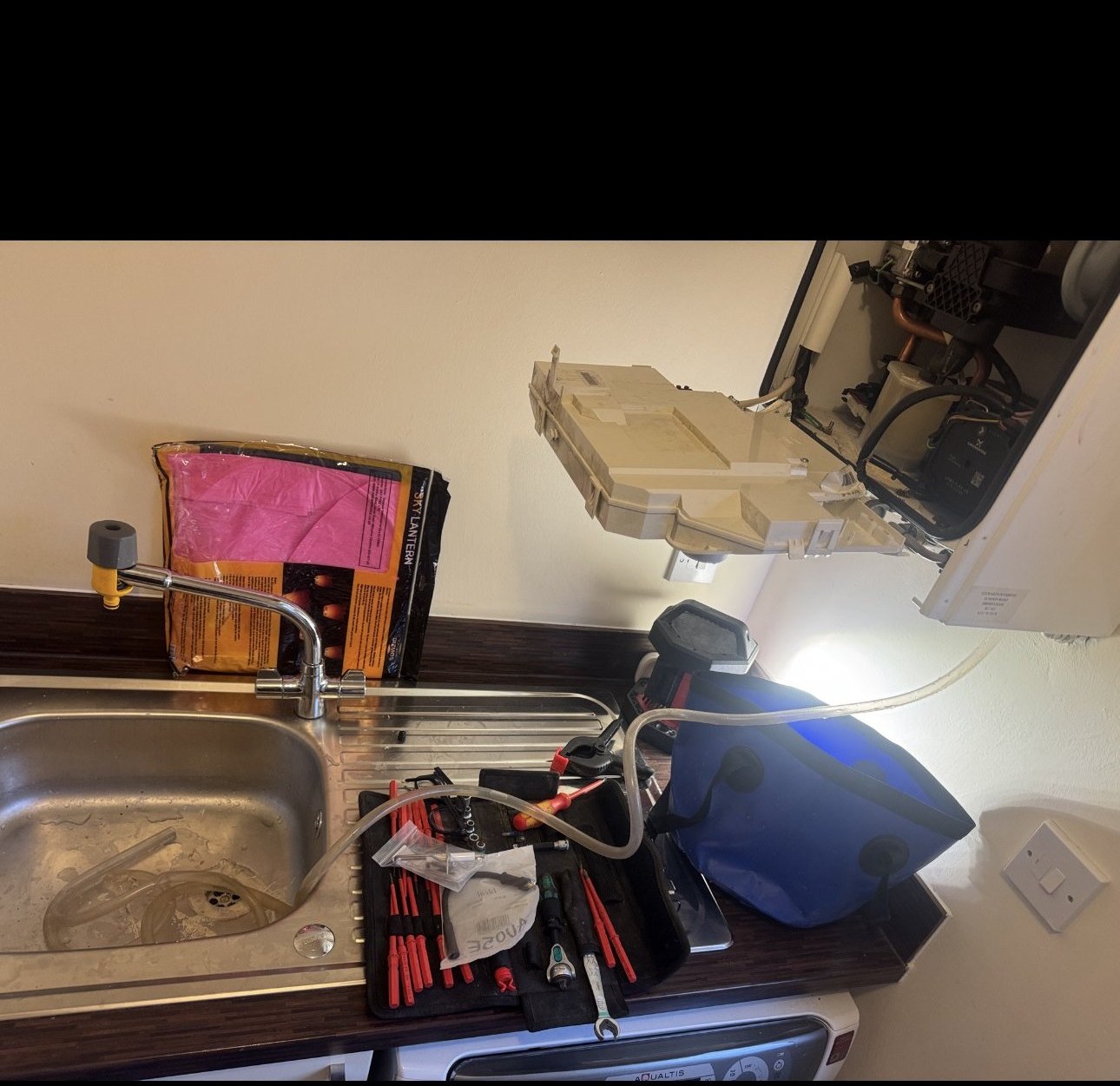 Boiler repair and fault diagnosis on a combi boiler