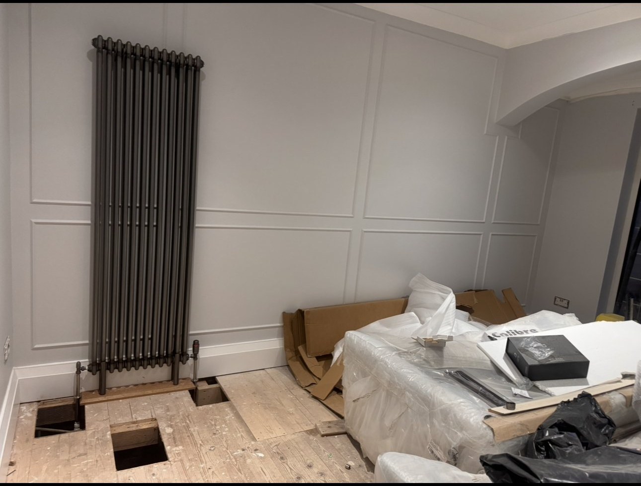 Radiator pipework and TRV upgrade
